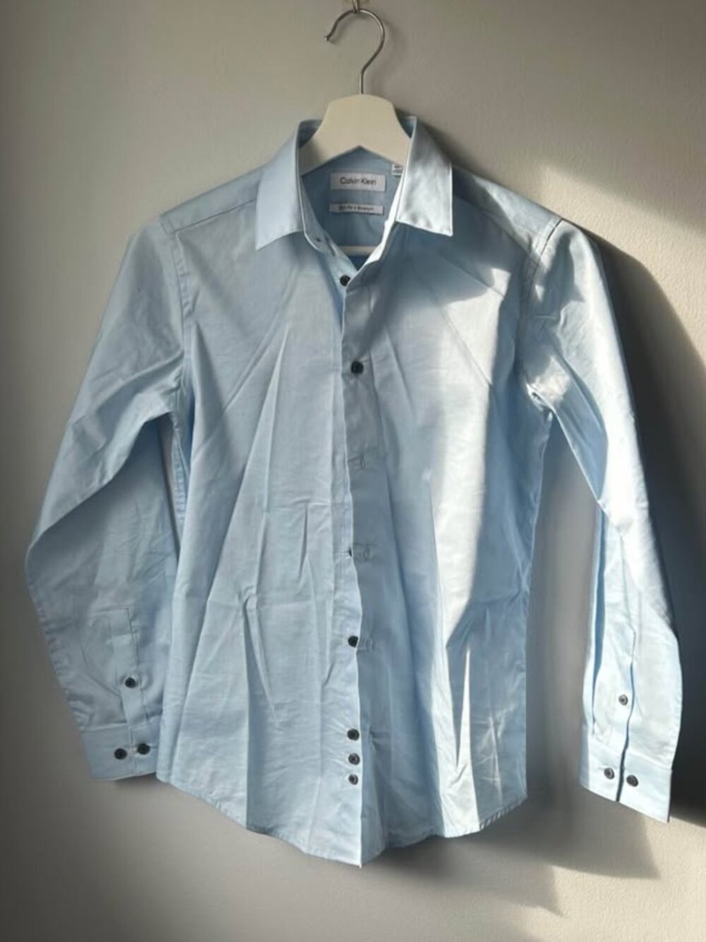 Calvin Klein Light Blue Button-Up Shirt Youth Size 14